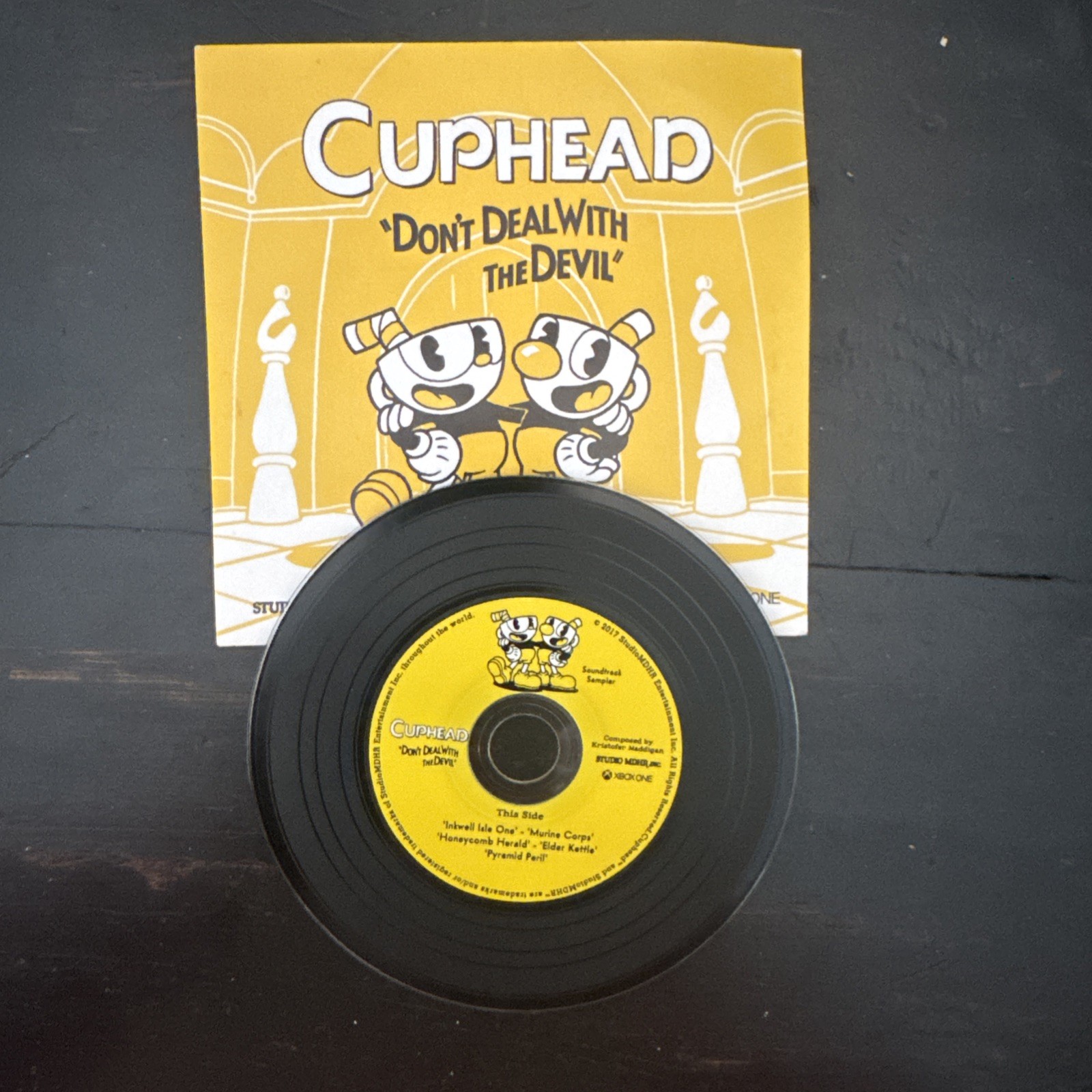 Cuphead Don't Deal With The Devil US PROMO CD Soundtrack Sampler Xbox 5 Tracks