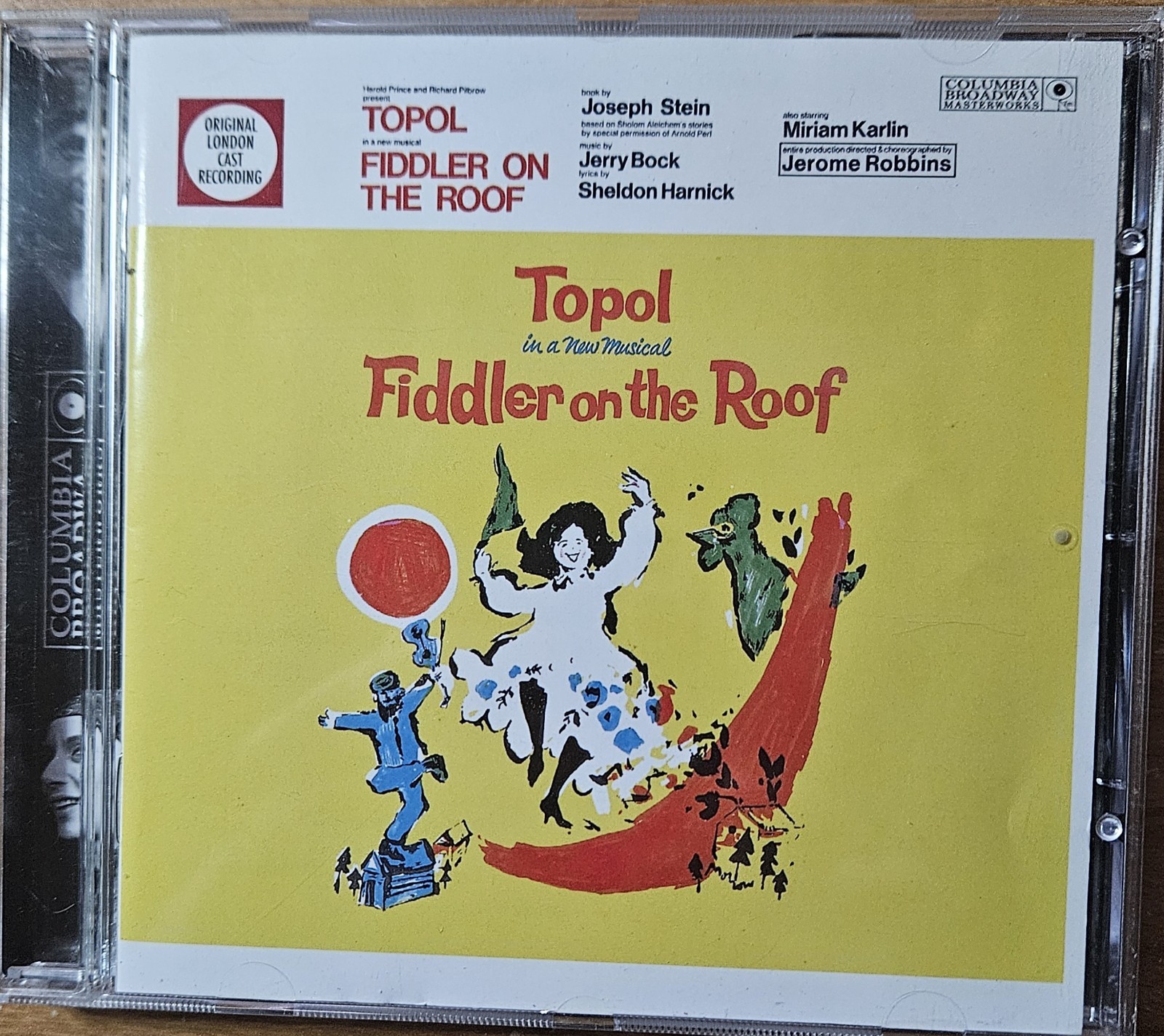 Fiddler on the Roof Original London Cast Recording (Sony Legacy SMK 89546)