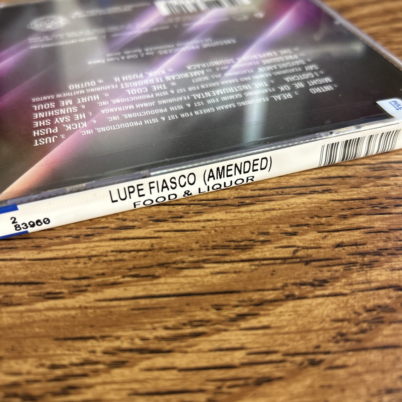 Lupe Fiasco Food & Liquor CD 2006 Atlantic Hip Hop Rap Jay-Z Explicit Album