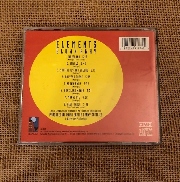 ELEMENTS - Blown Away - 1987 Bluemoon Rec. CD 8 Tracks LIKE NEW