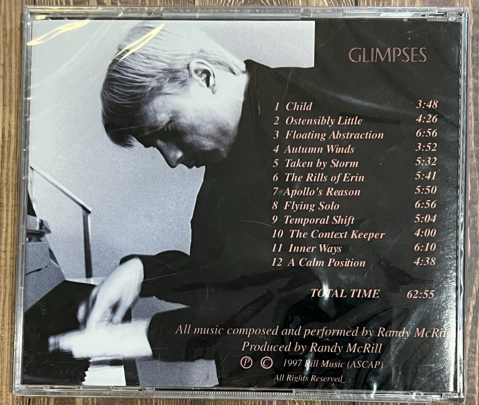 Randy McRill Glimpses CD 1997 Rare Private Press New Age Jazz SEALED Brand New