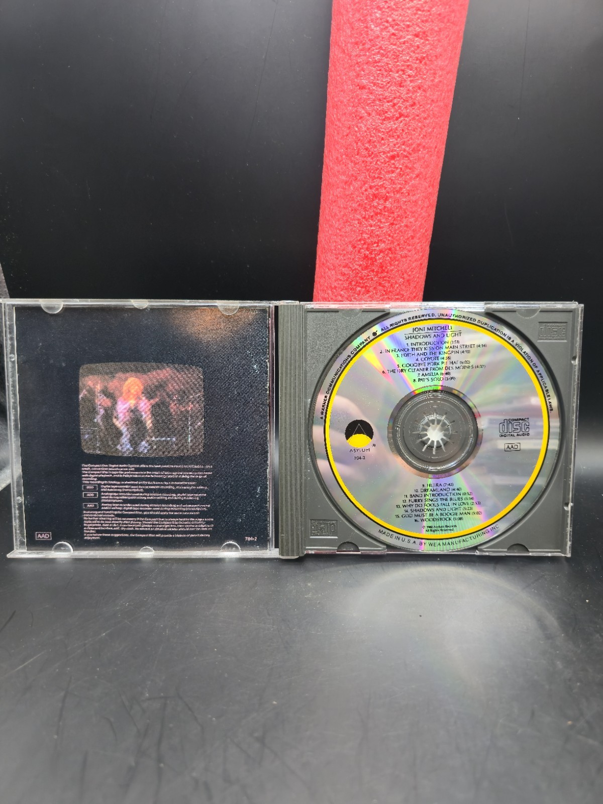 JONI MITCHELL Shadows And Light CD 1990 Asylum Records