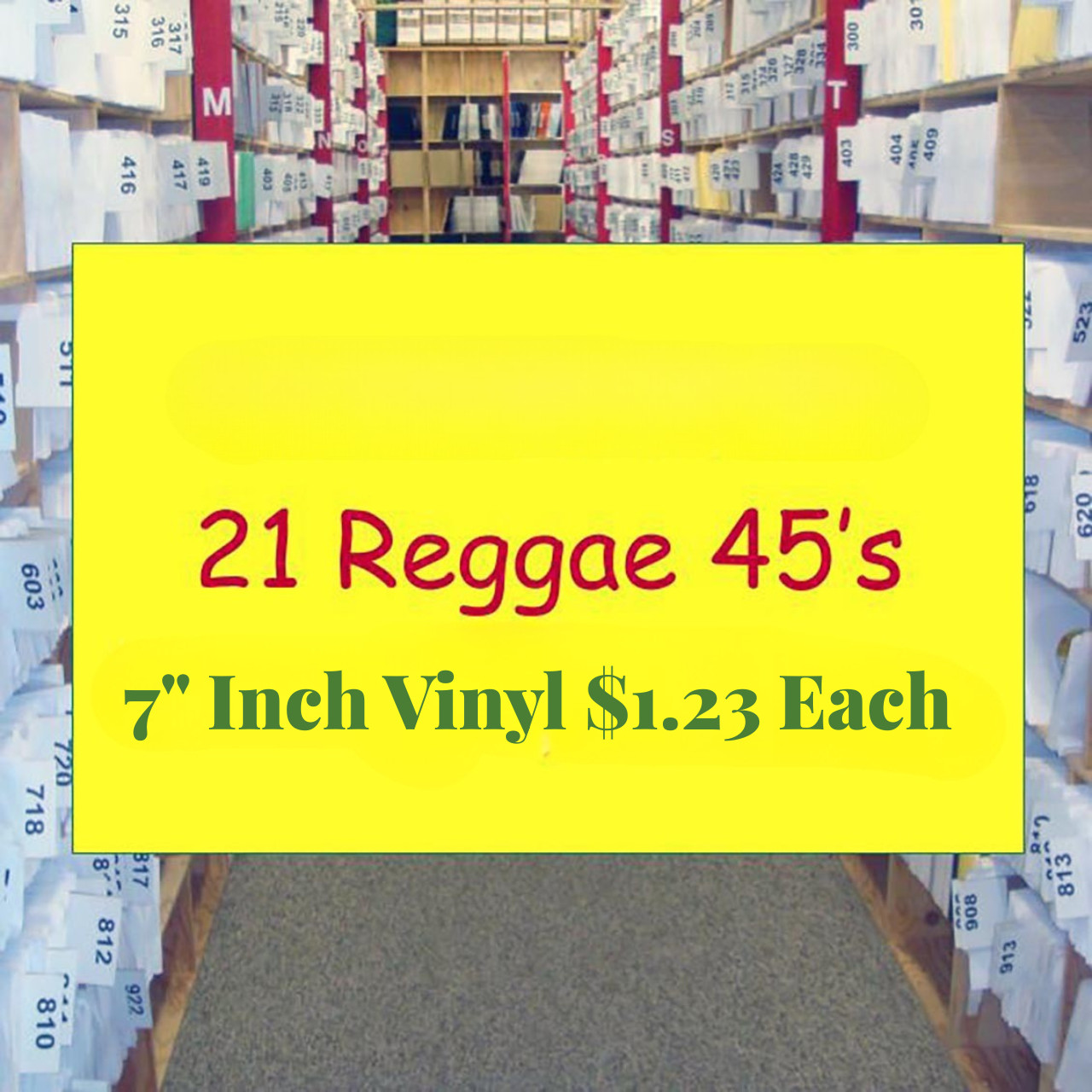 Reggae Vinyl Lot 21 New 7" 45s Natural Black Sizzla Anthony B Seeed Suzanne