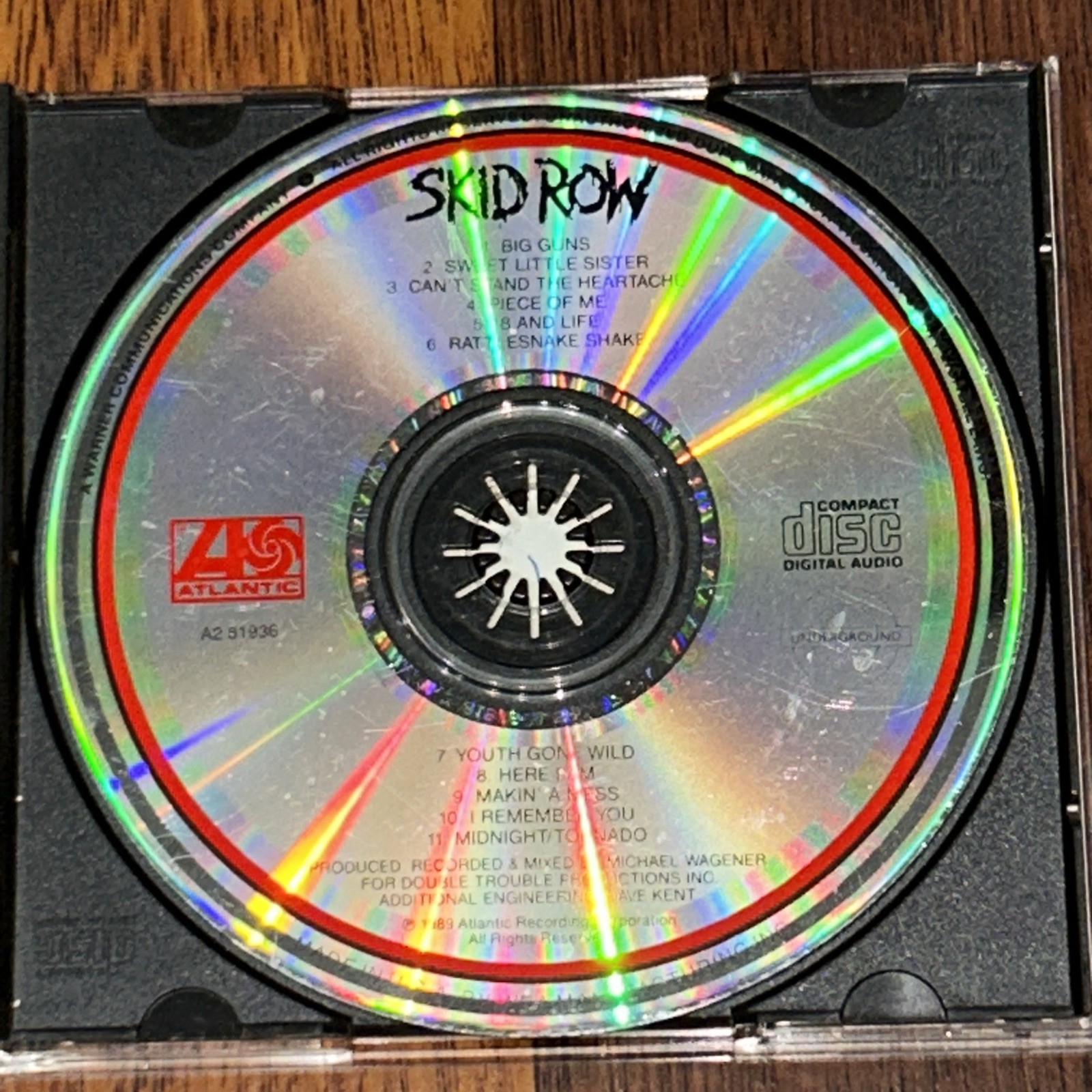 Skid Row 2 CD Lot Slave to the Grind 1991 Skid Row Self Titled 1989 Atlantic