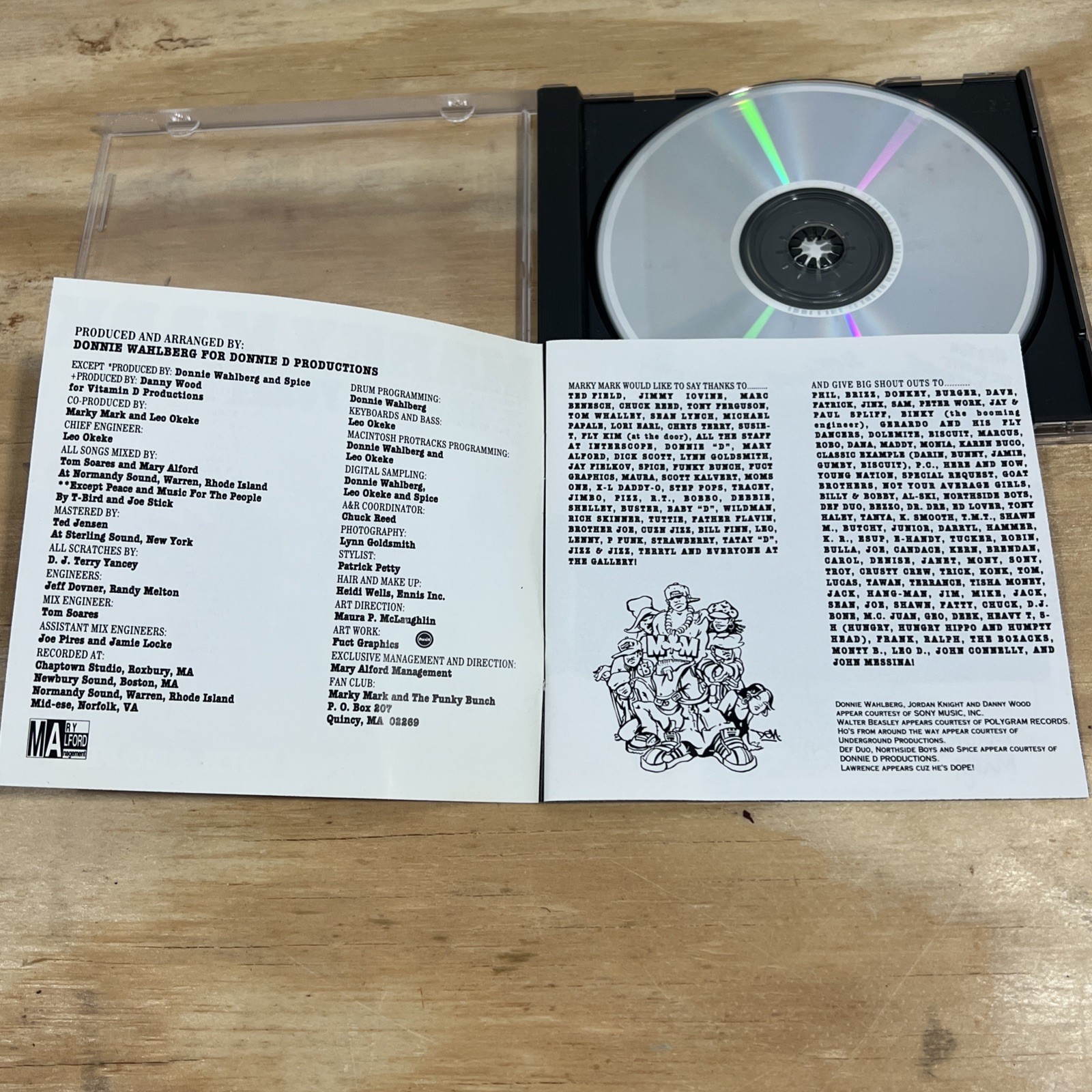 Marky Mark And The Funky Bunch - Music For The People CD Rock Rap Funk Free Ship