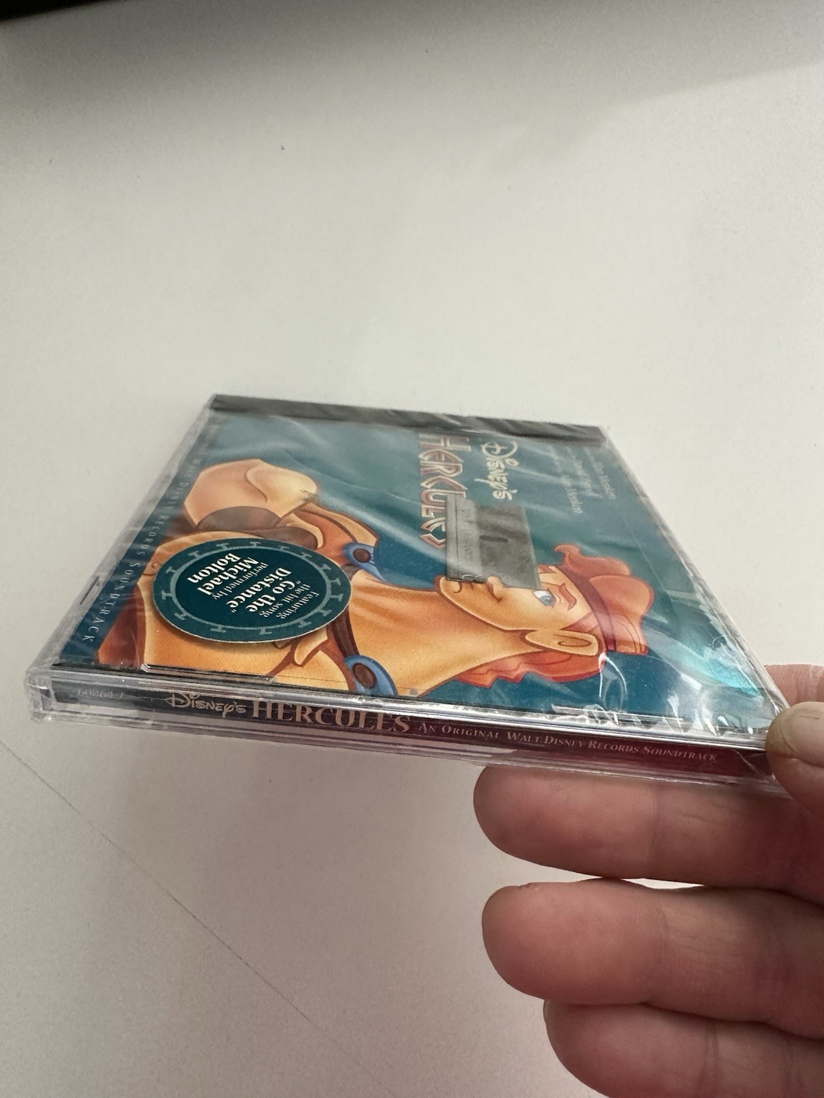 Sealed 1997 Disney Hercules CD-factory error-razor blade inside-rare contaminant