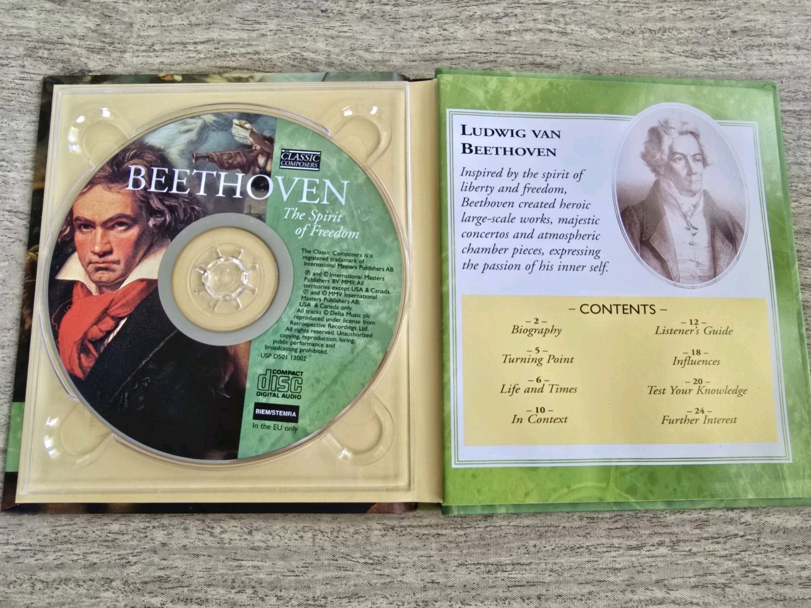 Classic Composers - CD's & Booklets - Set of 4 Classical Music