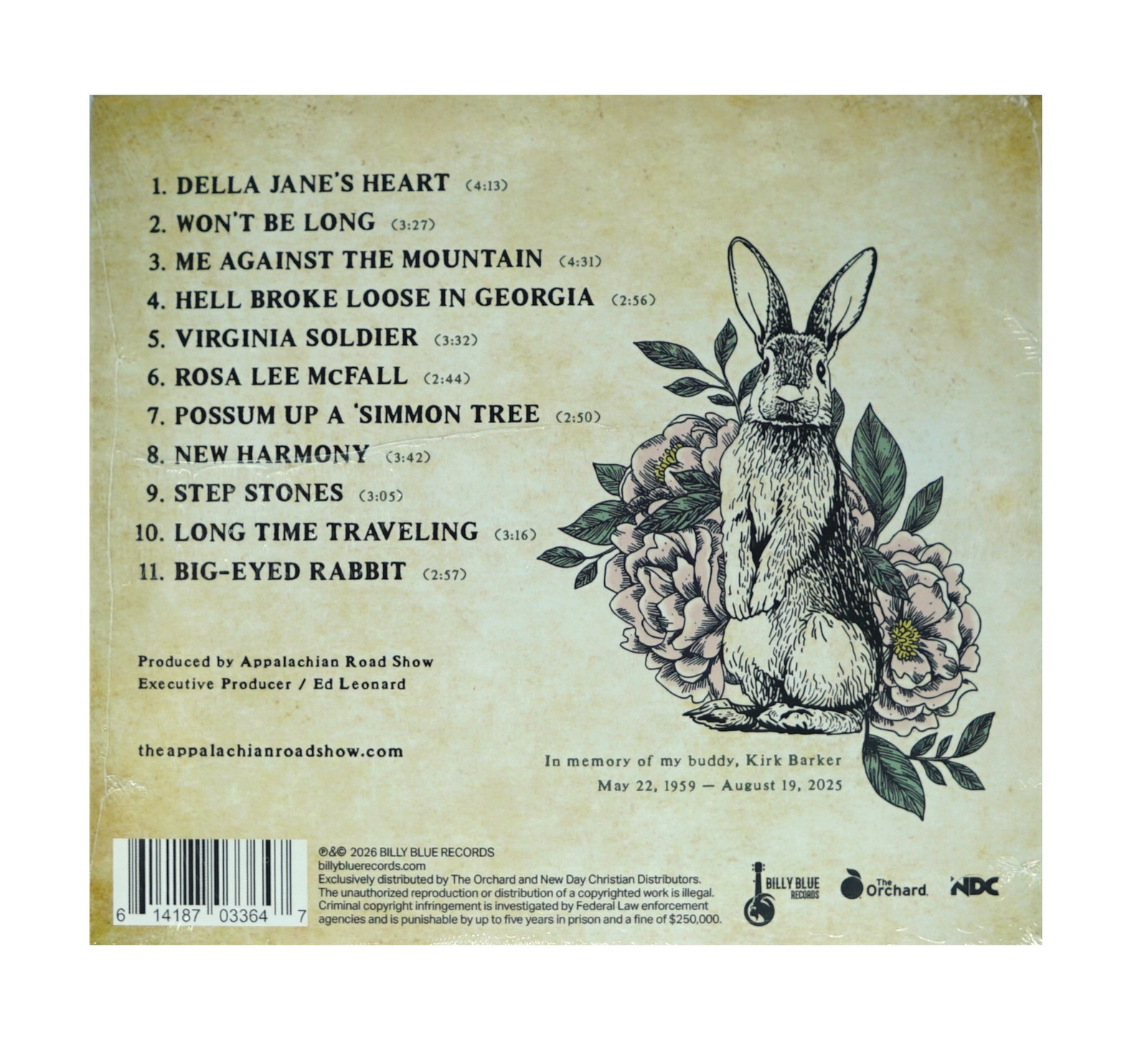 Appalachian Road Show Della Jane's Heart NEW CD Christian Bluegrass Country