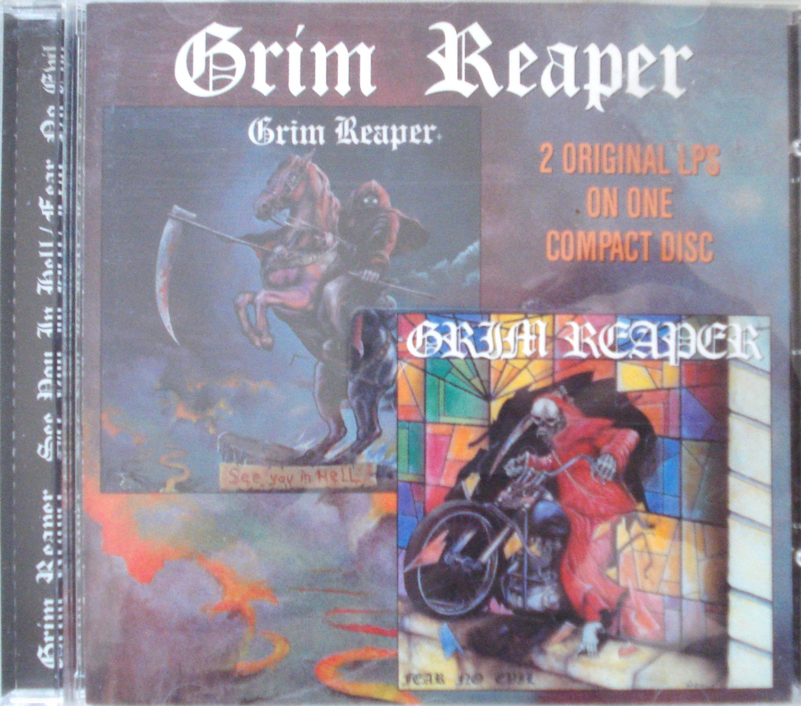 GRIM REAPER See You In Hell 1984 / Fear No Evil 1985 CD 1998 Collectables C160