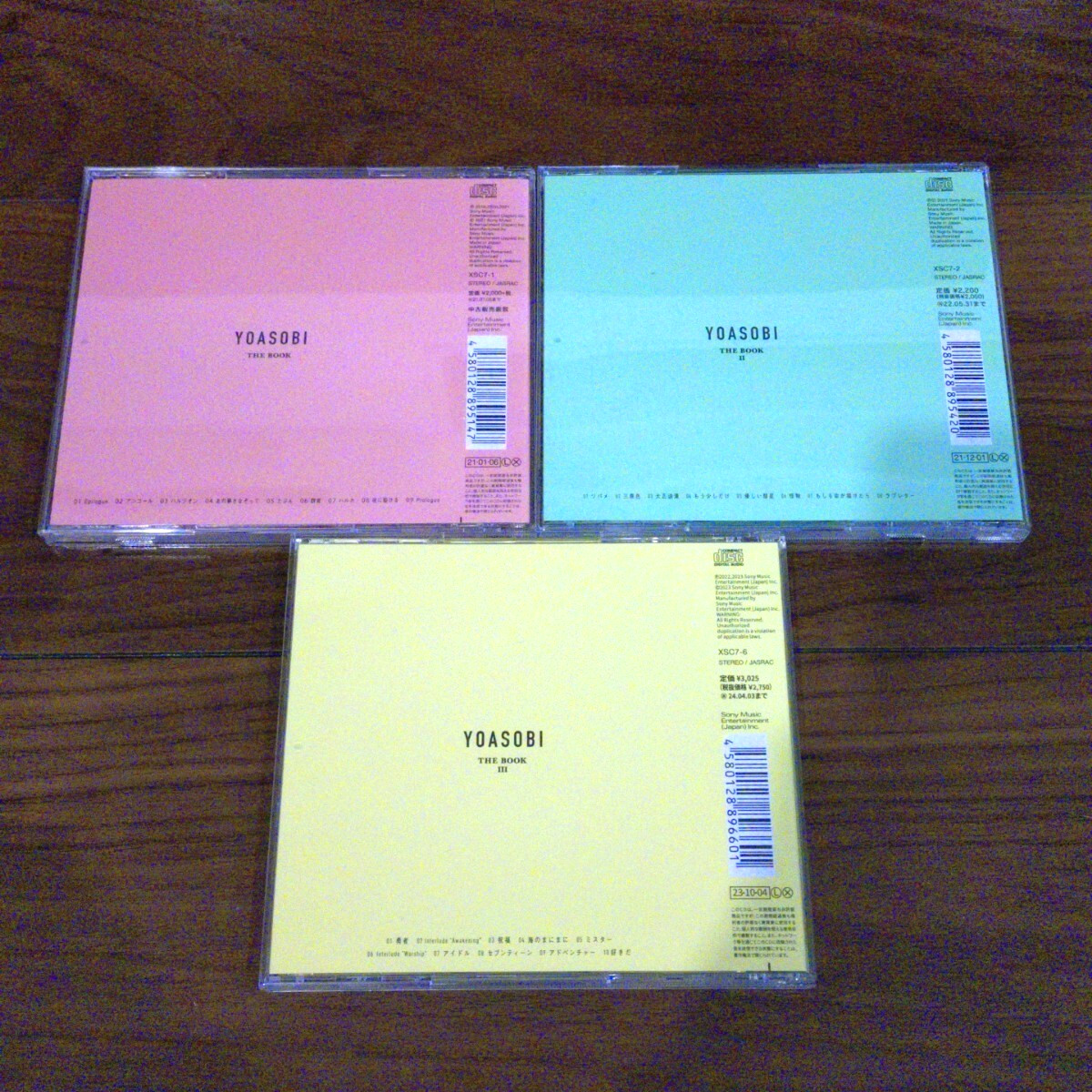 YOASOBI THE BOOK I II III Set of 3 CD Album Limited Edition J-pop Used