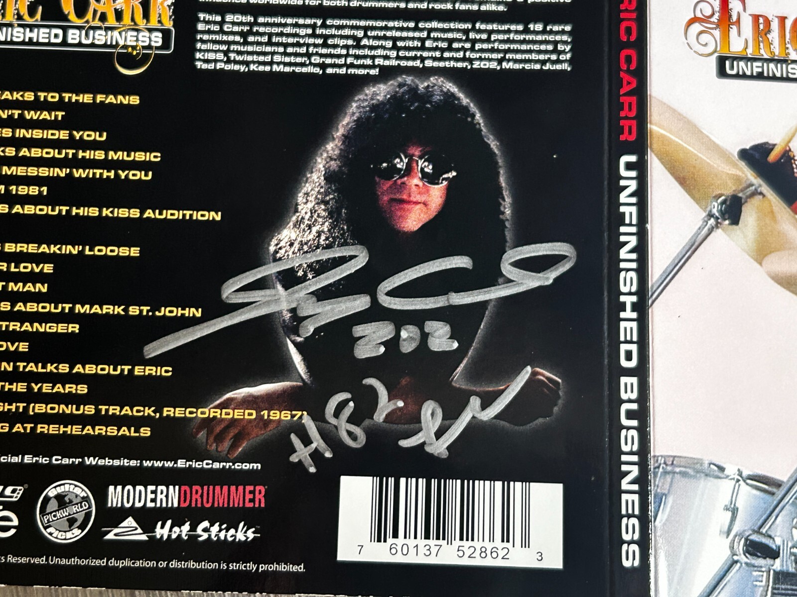 KISS CD Eric Carr Unfinished Business Digipak SIGNED AUTOGRAPH Bruce Kulick more