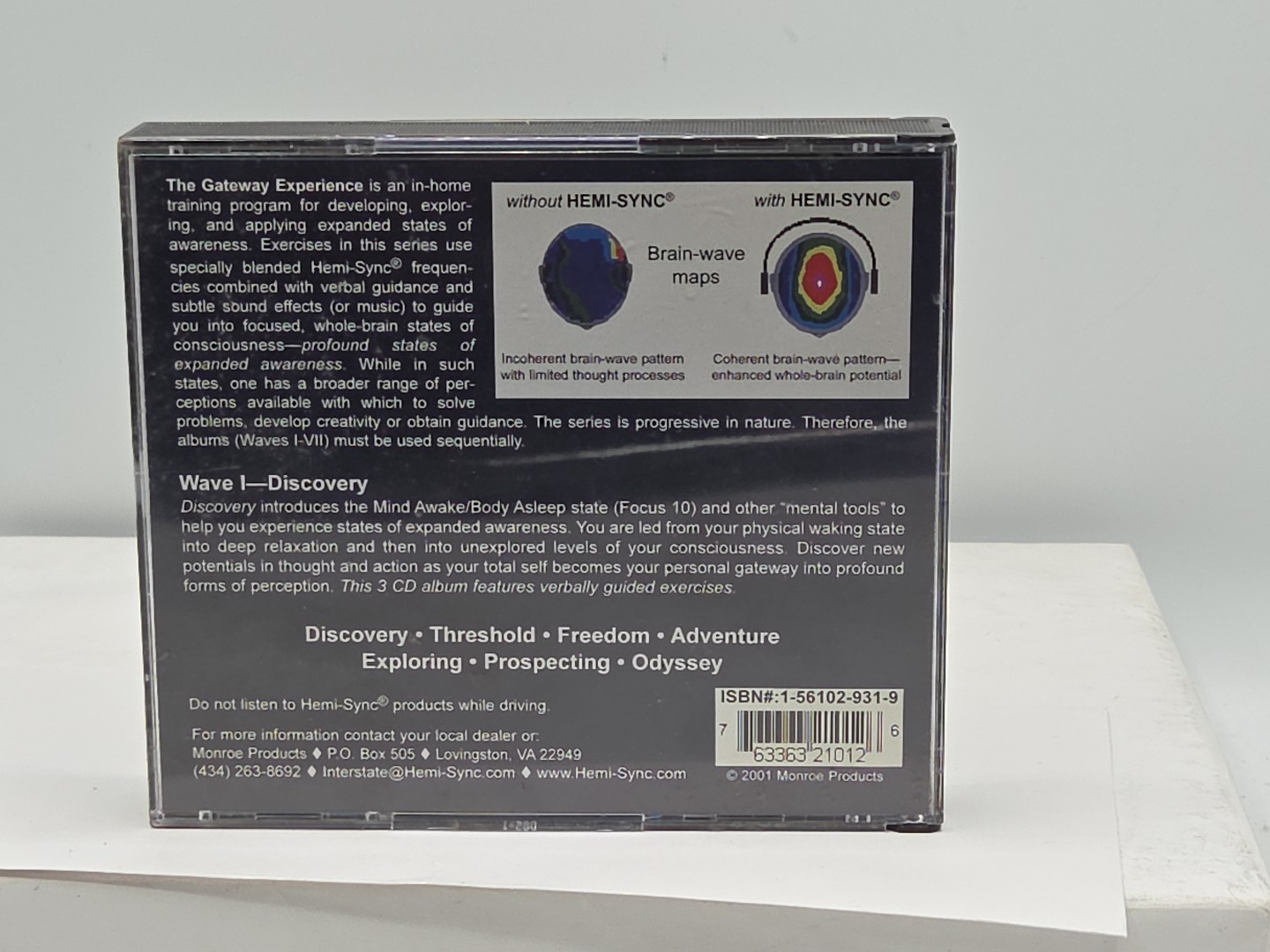 Hemi Sync The Gateway Experience Wave I Discovery CD Set 3 Discs