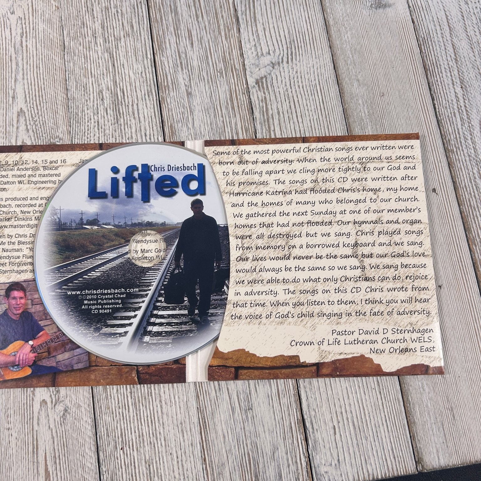 Chris Driesbach – Lifted CD 2010 Christian Gospel Rock Pop Crystal Chad Music