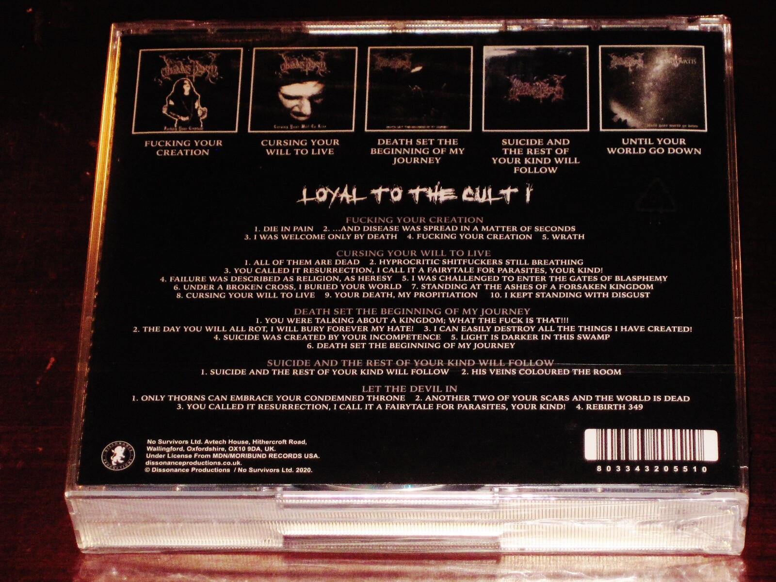 Dodsferd: Loyal To The Cult I 5 CD Box Set 2020 1 One Dissonance Productions NEW