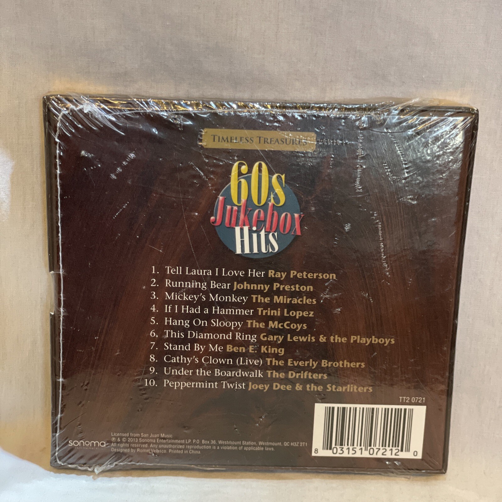 Timeless Treasures: 60s Jukebox Hits by Various Artists (CD, 2013) Brand New