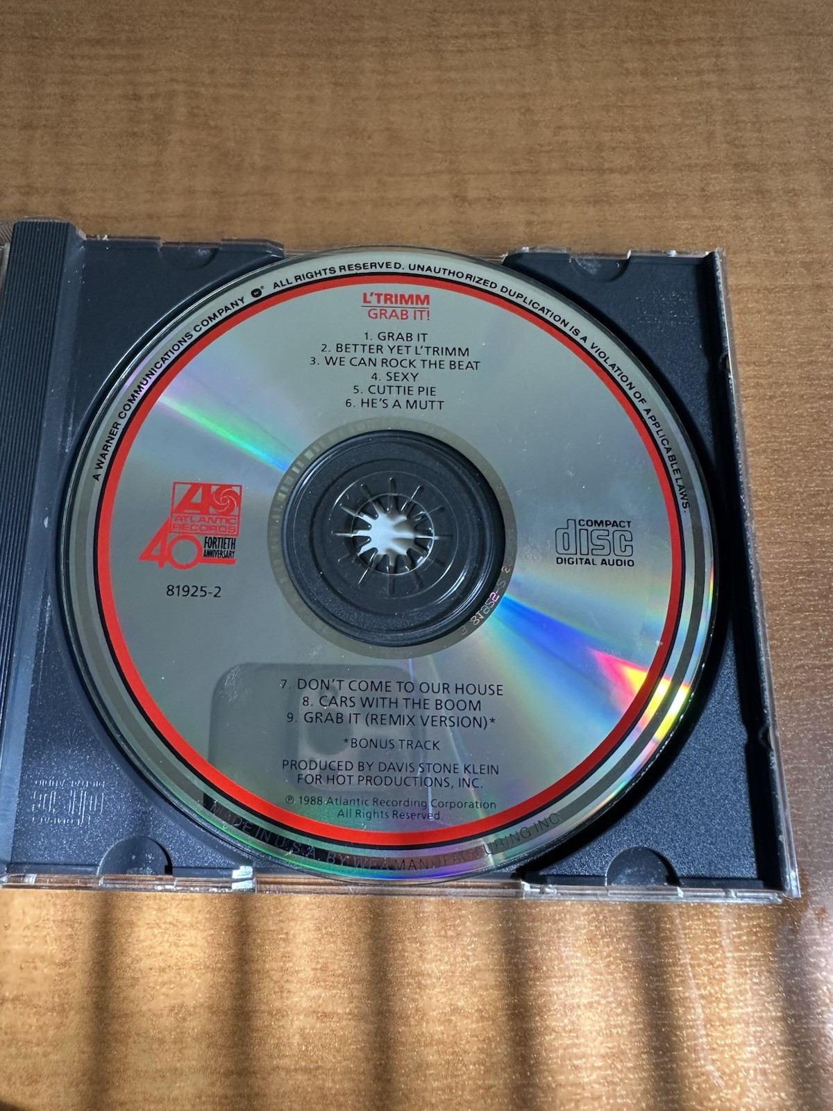 L'Trimm Grab It! 1988 CD MINT disc