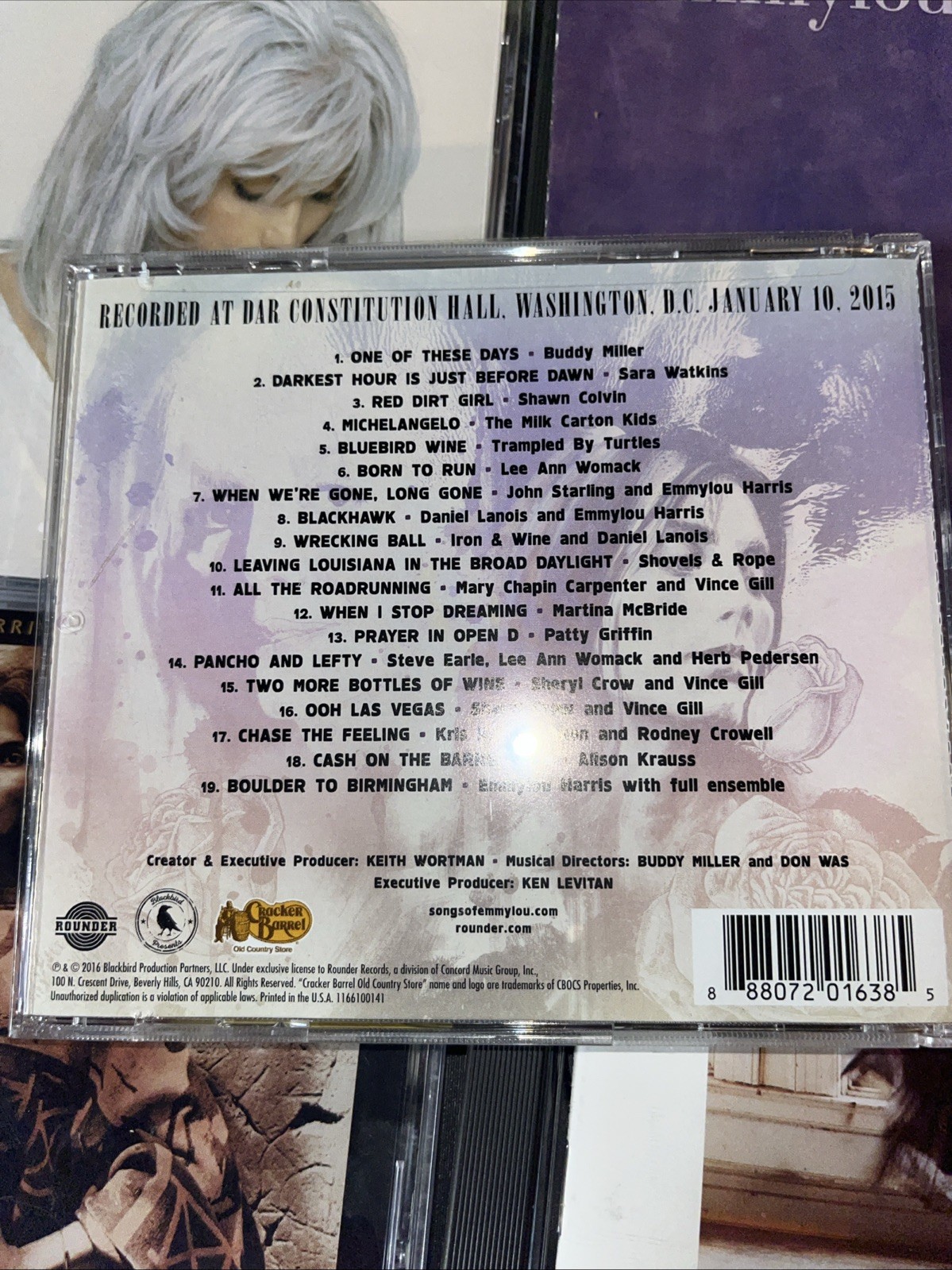 Emmylou Harris 17 CD Lot with Mark Knopfler Linda Ronstadt Dolly Parton - VG