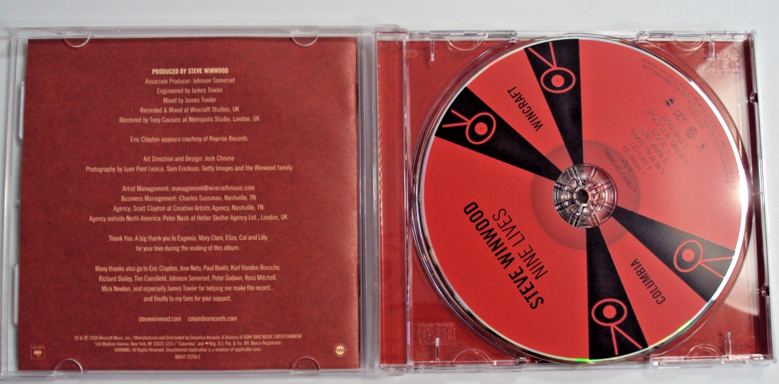 Steve Windwood - Nine Lives (US 2008 CD) Used, Tested, Free S/H