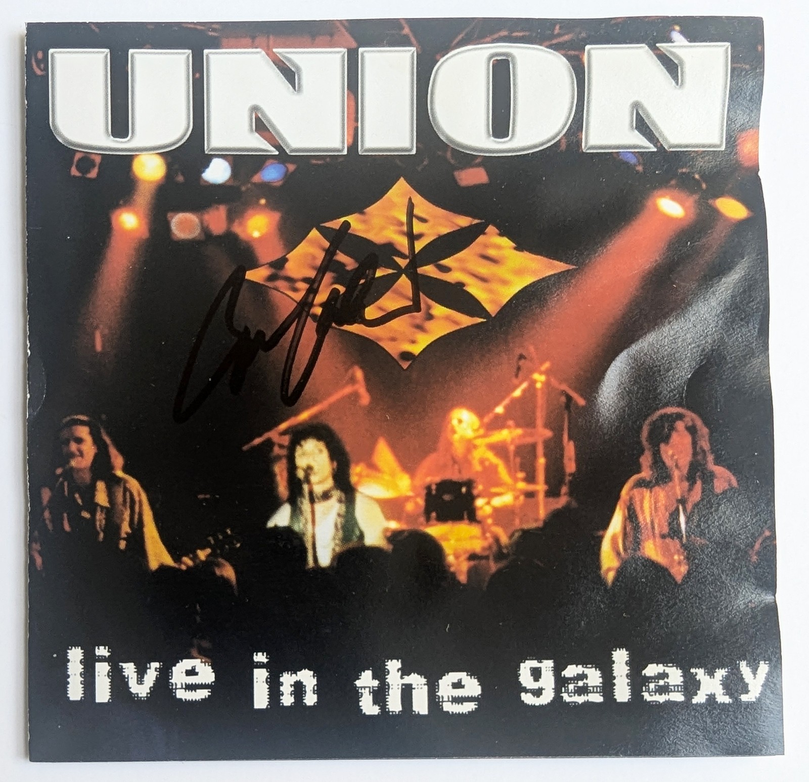 UNION Live In The Galaxy CD 1999 Standback KISS Signed by BRUCE KULICK Autograph