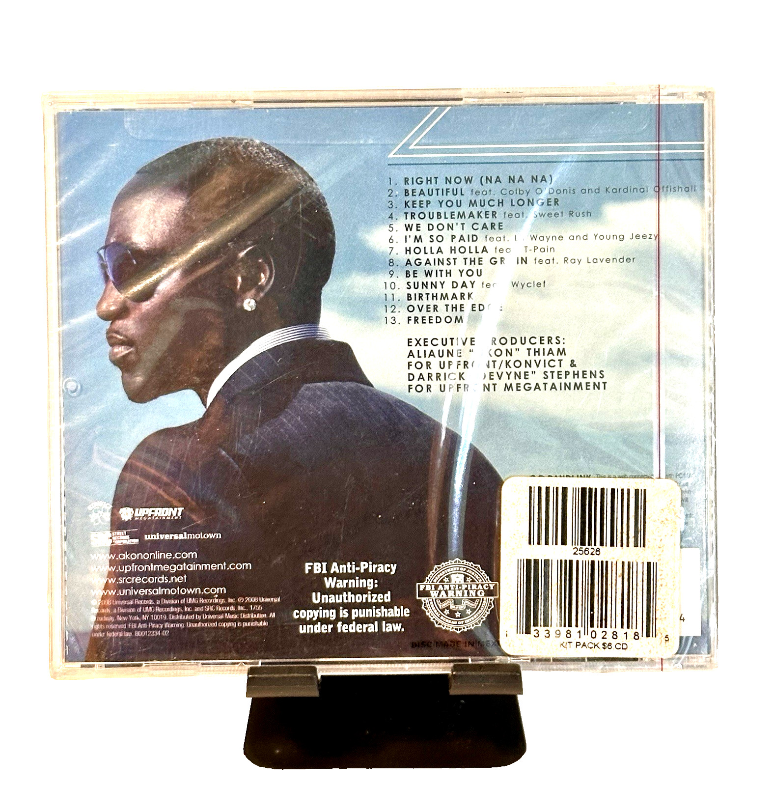 Akon - Freedom CD 2008 Includes Hit Singles R&B Universal Motown New/Sealed