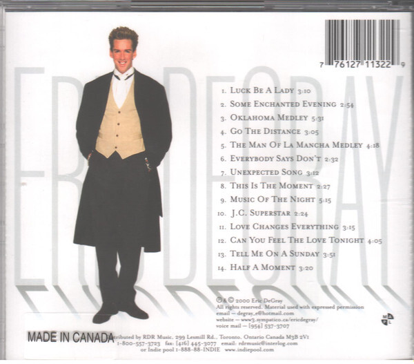 Eric DeGray - Bound For Broadway - (CD, Album) (Mint (M))