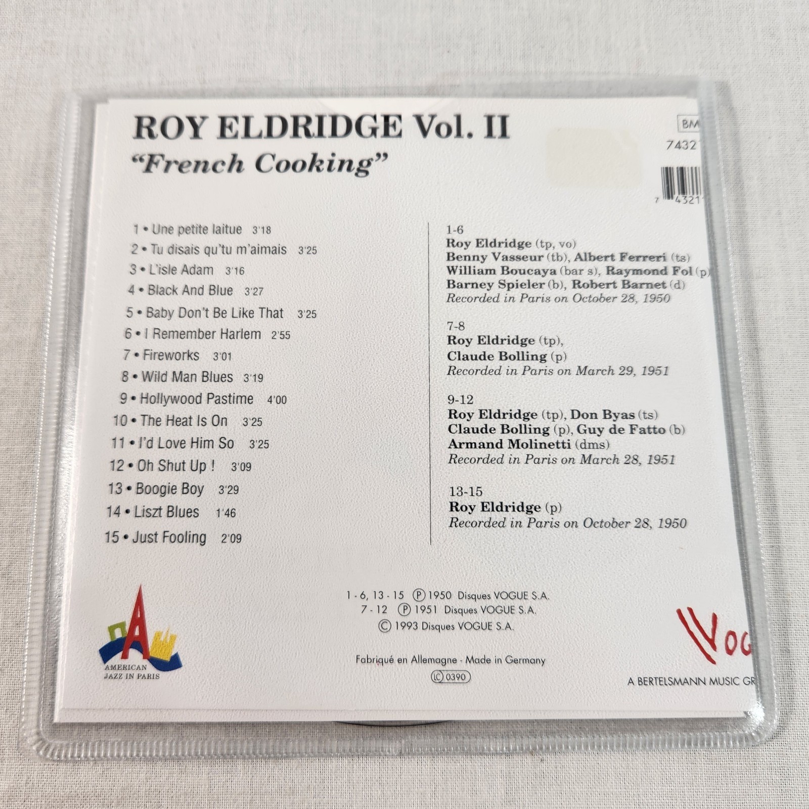Roy Eldridge 4 CD LOT 1950s - 1960s Trumpet Jazz Bop Swing Fast Ship