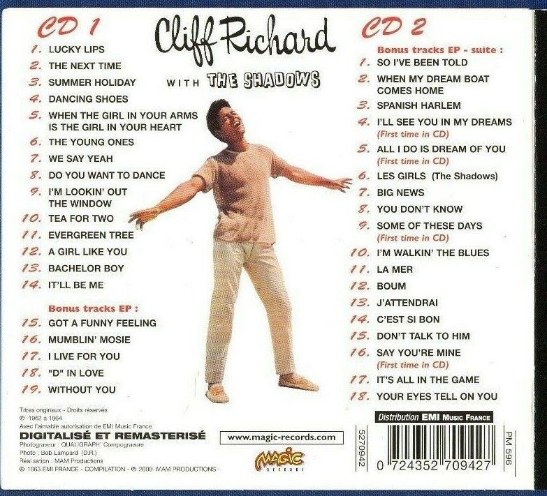 CLIFF RICHARD DO YOU WANT TO DANCE 2 CD SET - MAGIC FRANCE IMPORT - NEW SEALED