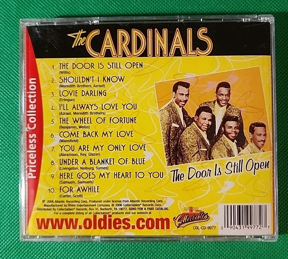 The Cardinals - The Door Is Still Open (CD, 2006, Collectables) Doo-Wop