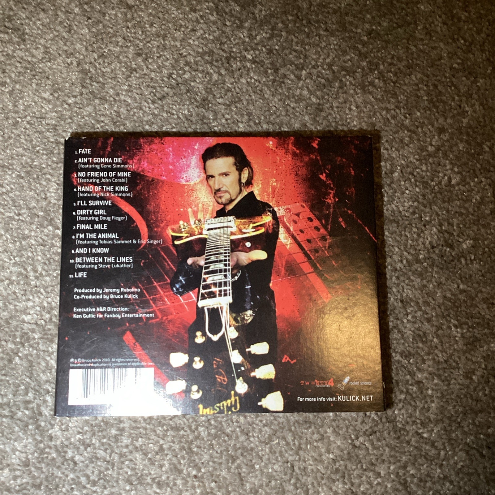 Bruce Kulick BK3 CD Rock Album 2010 Twenty4 Records Digipak Jeremy Rubolino