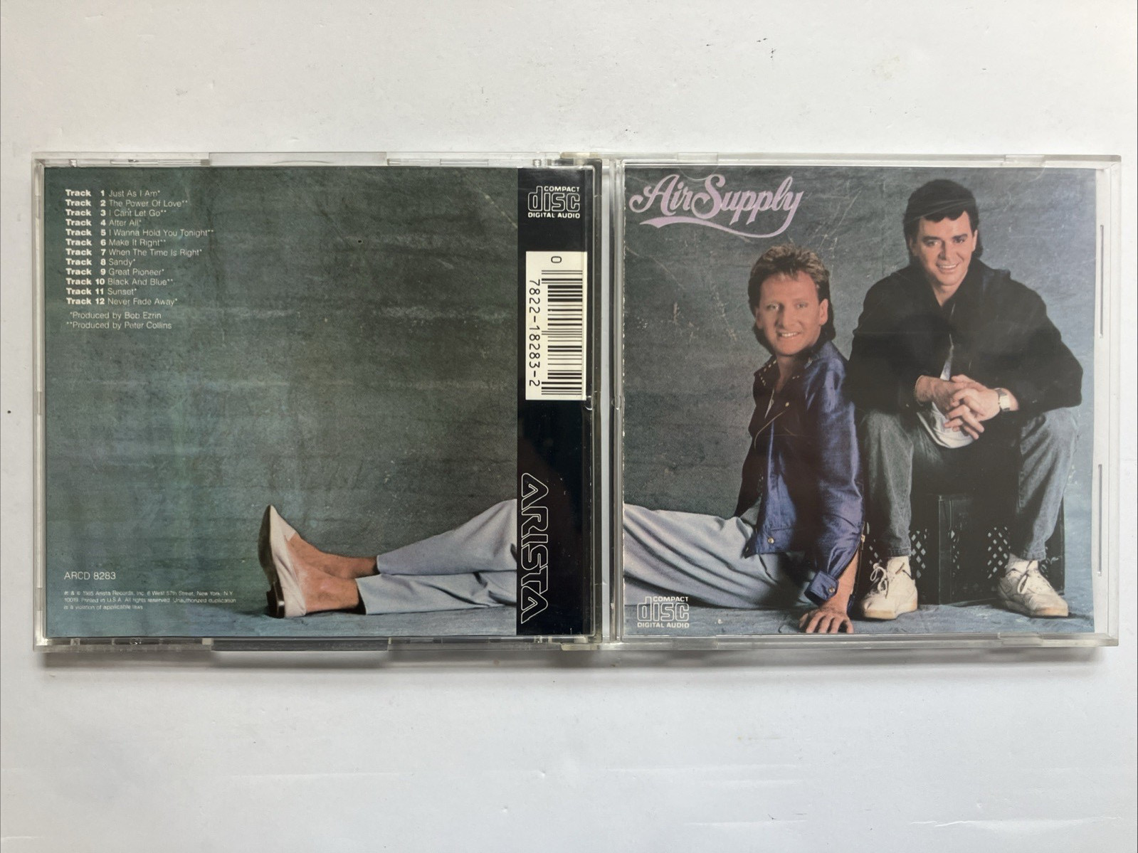 Air Supply "Air Supply (Self Titled)" CD Arista Records 1985 - Very Good Cond.