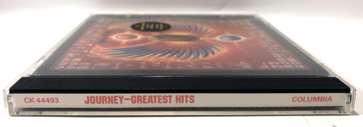 JOURNEY Greatest Hits (CD, 1988) VG+ Cond, CIB, Black Border Cover, Hype Stkr
