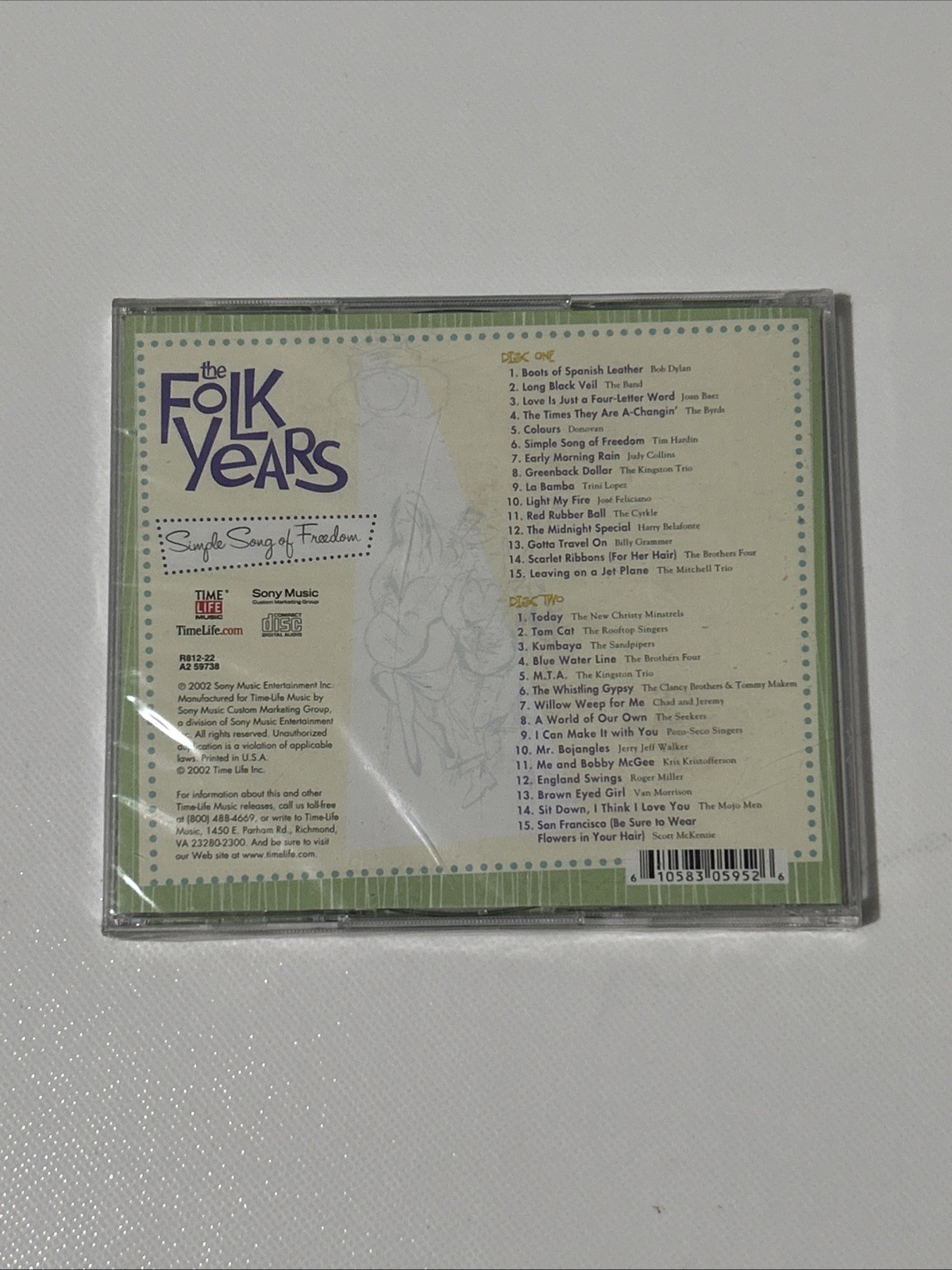 Time Life - The Folk Years 4 CD Lot - Double Albums 8 Discs NEW SEALED
