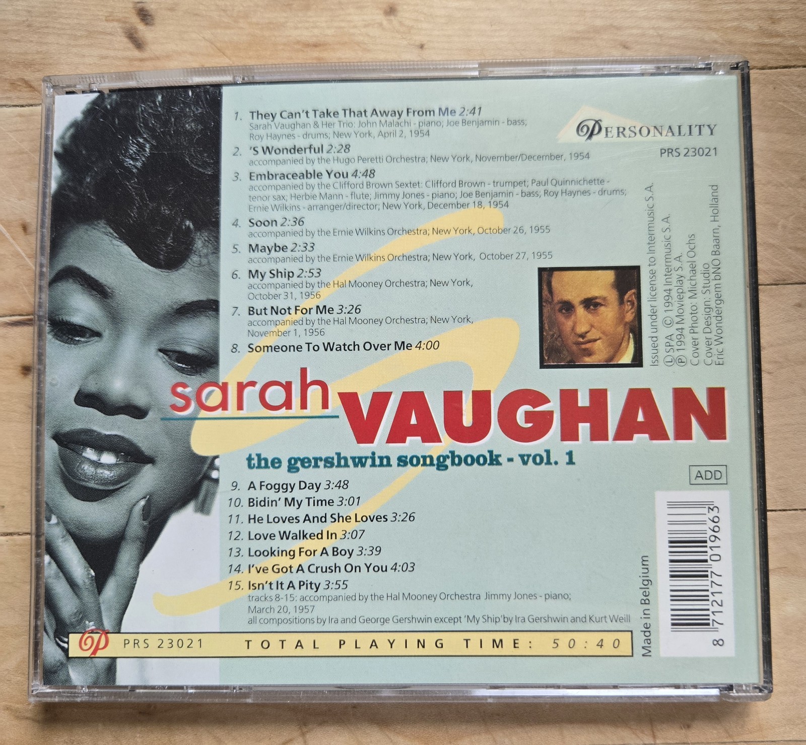 George Gershwin Songbook Vol. 1 by Vaughan, Sarah (CD, 2005)