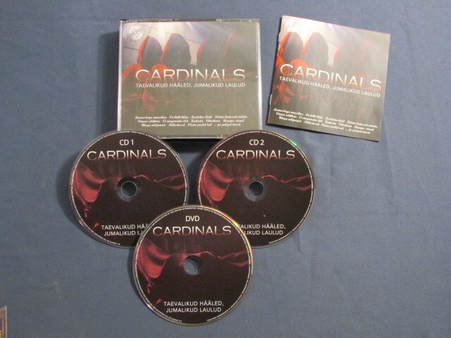 CARDINALS TAEVALIKUD HAALED JUMAALKUD LAULUD 2CD+DVD ESTONIA IMPORT POP COMP OOP