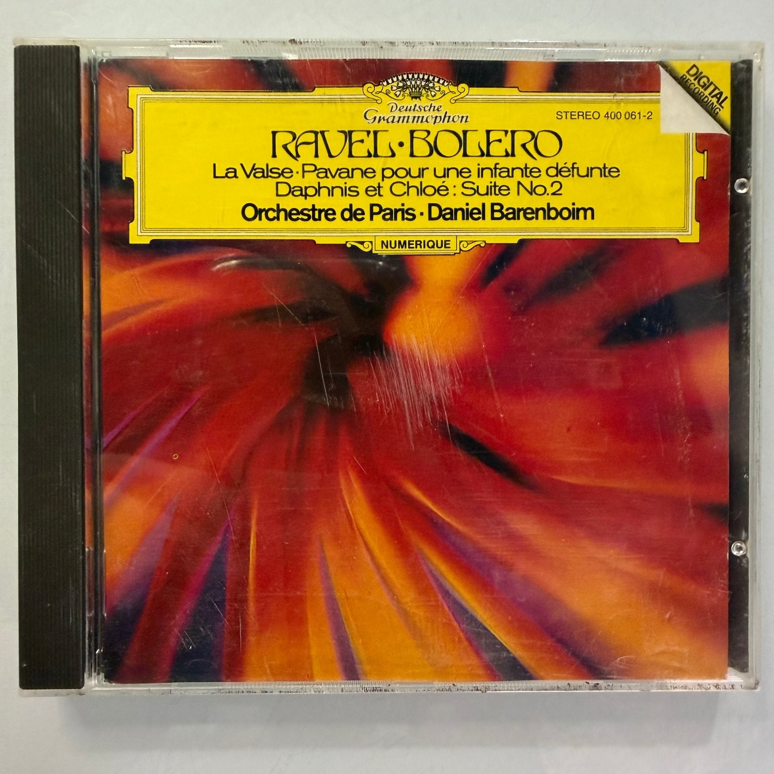 Ravel Bolero Barenboim Orchestre de Paris CD 1982 Digital Recording Classical DG
