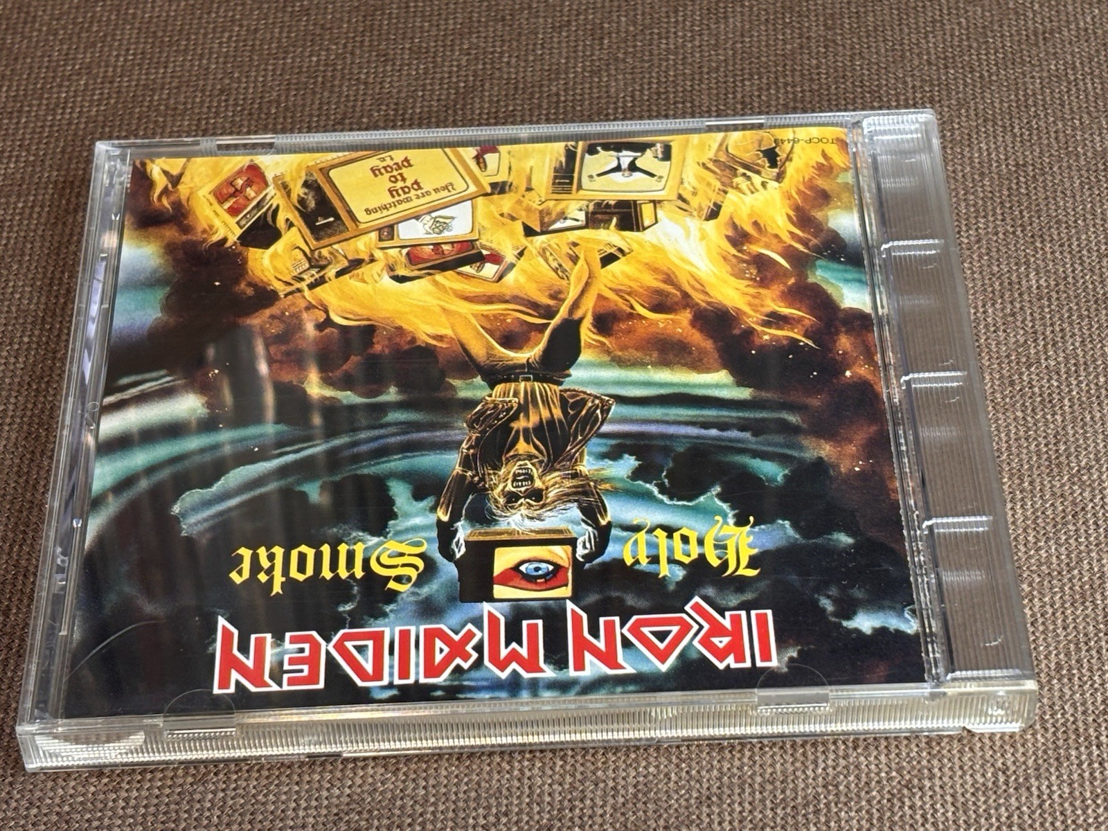 IRON MAIDEN Holy Smoke JAPAN 5" MAXI CD TOCP-6449 w/ PS 3 tracks 1990 issue
