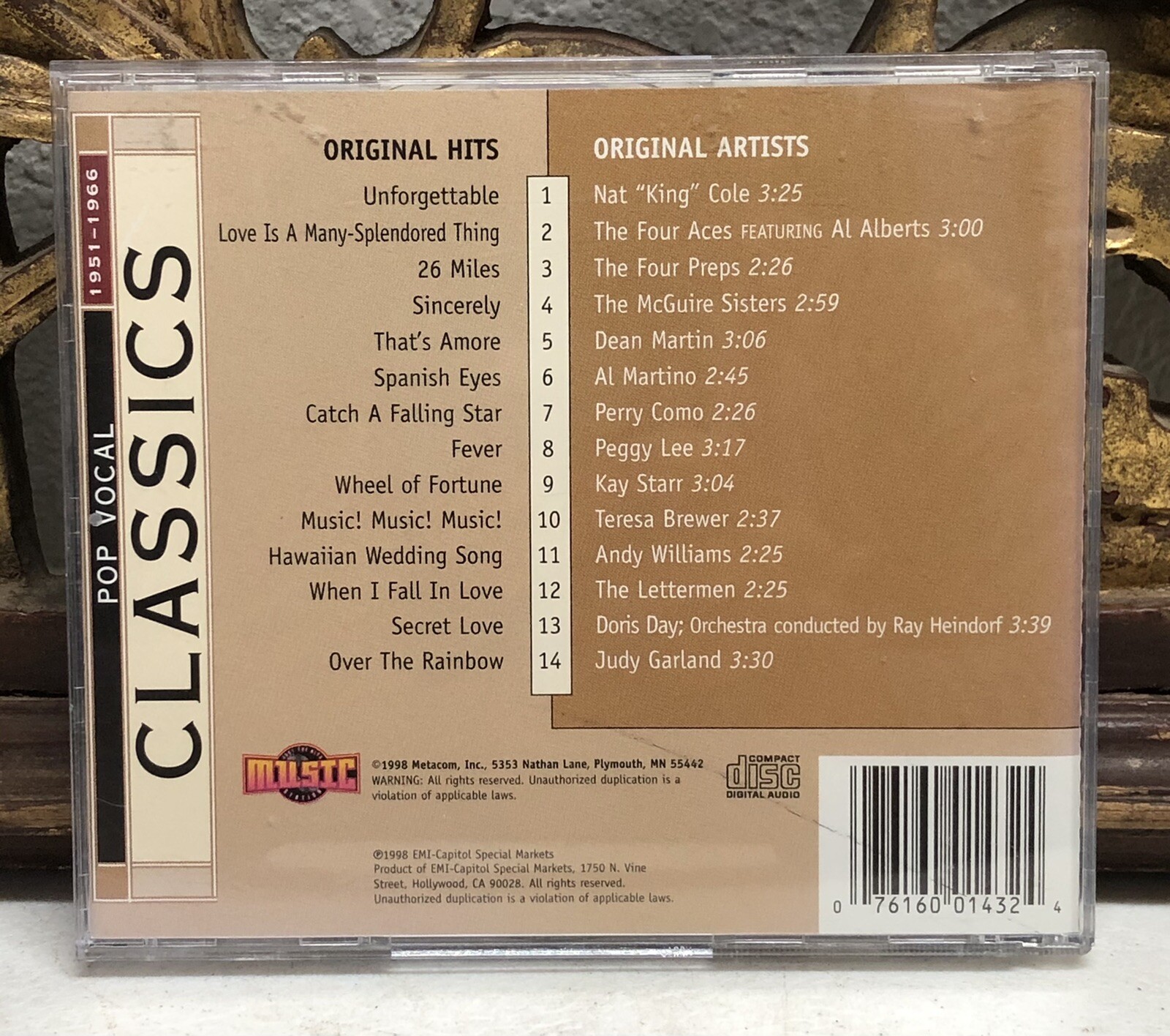Pop Vocal Classics 1951-1966 CD