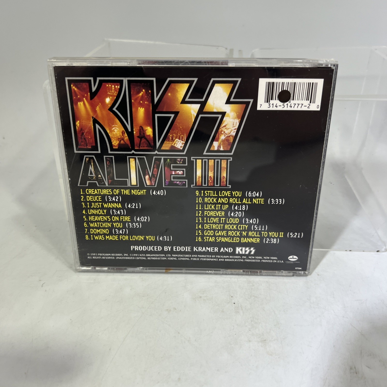 Kiss - CD Lot - Alive! (1975) & Alive III (1993) PolyGram Records #ML