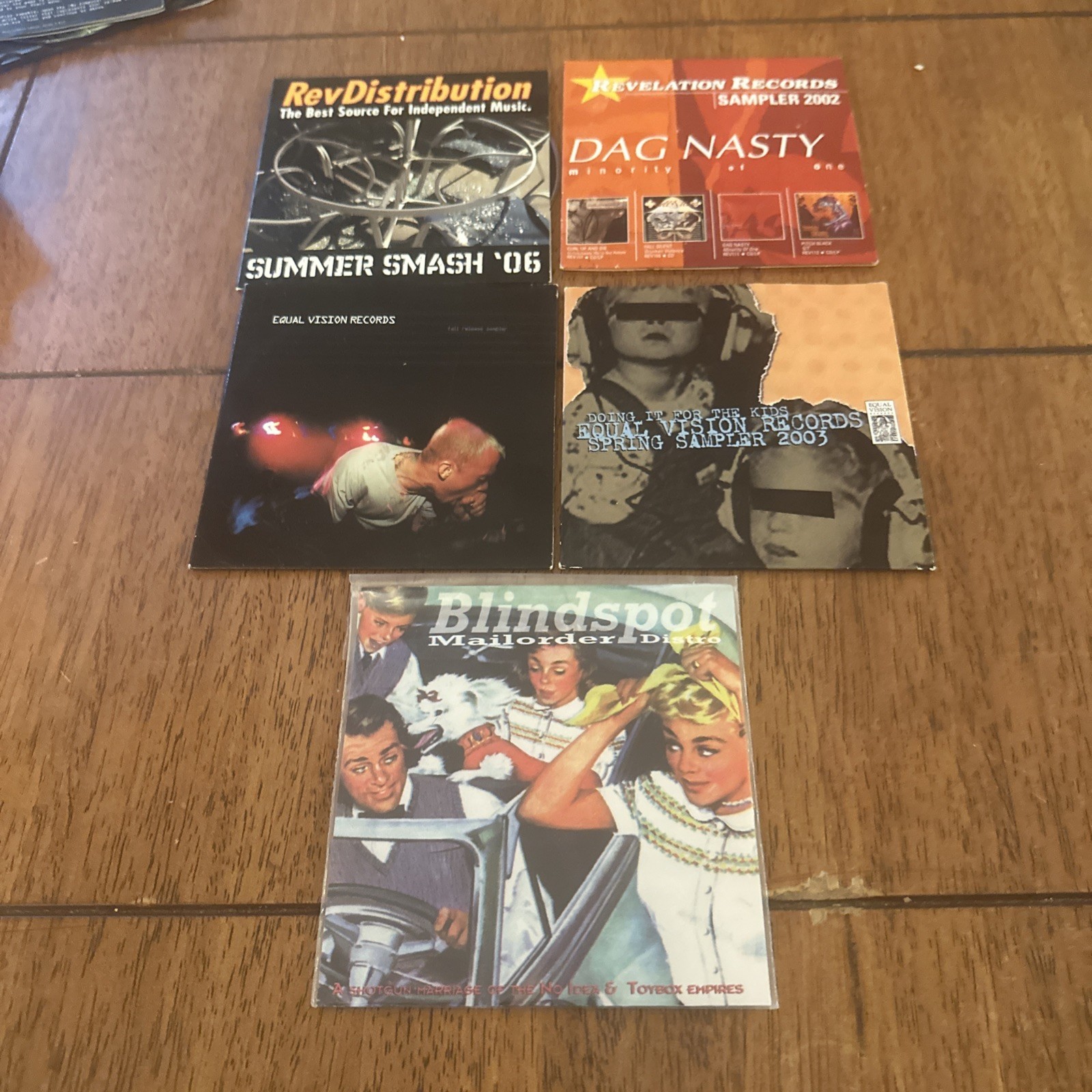 Lot Of 5 Hardcore Samplers Revelation Records Equal Vision Blindspot Coheed