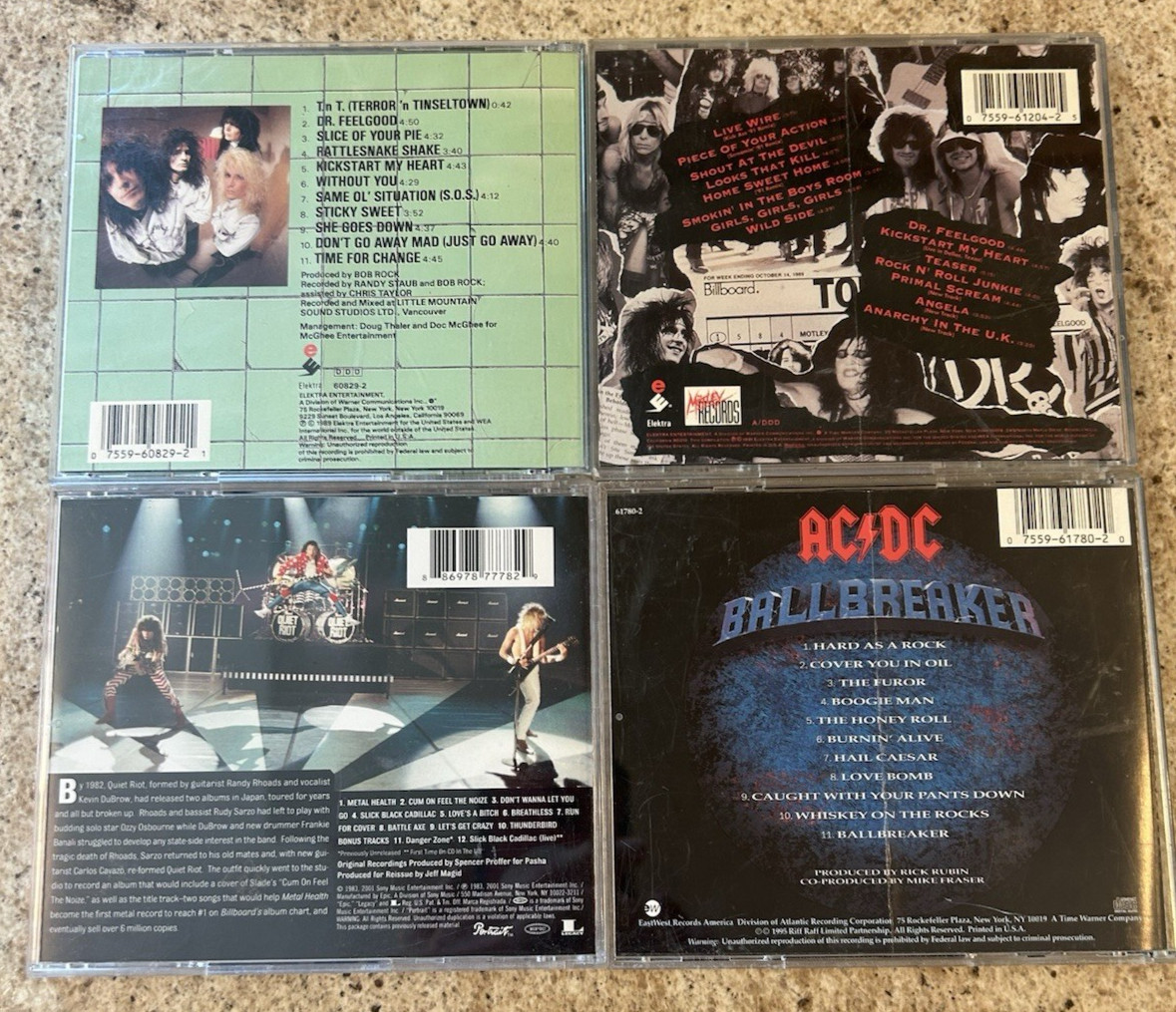 Hard Rock/Rock Music CD Lot Of 32 Different Titles (Mostly 1980’s Era)