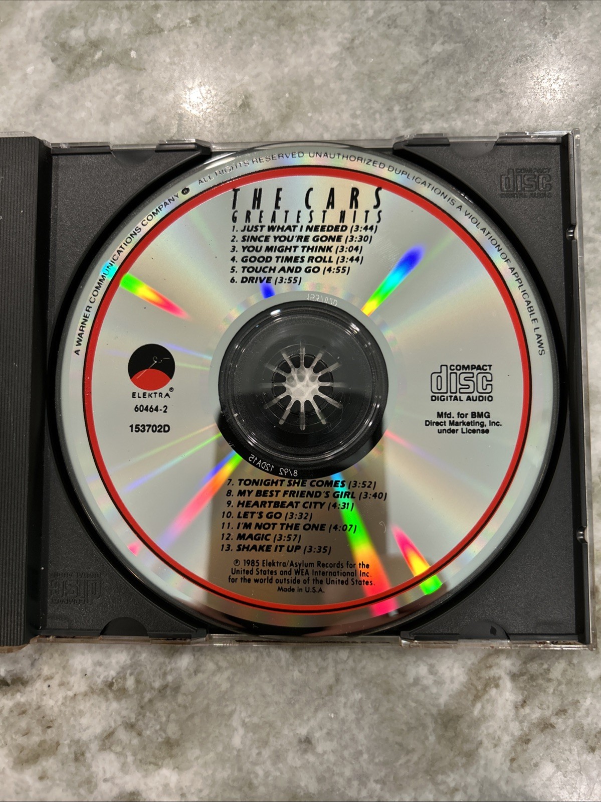 The Cars – The Cars Greatest Hits (CD, 1985) CD MINT