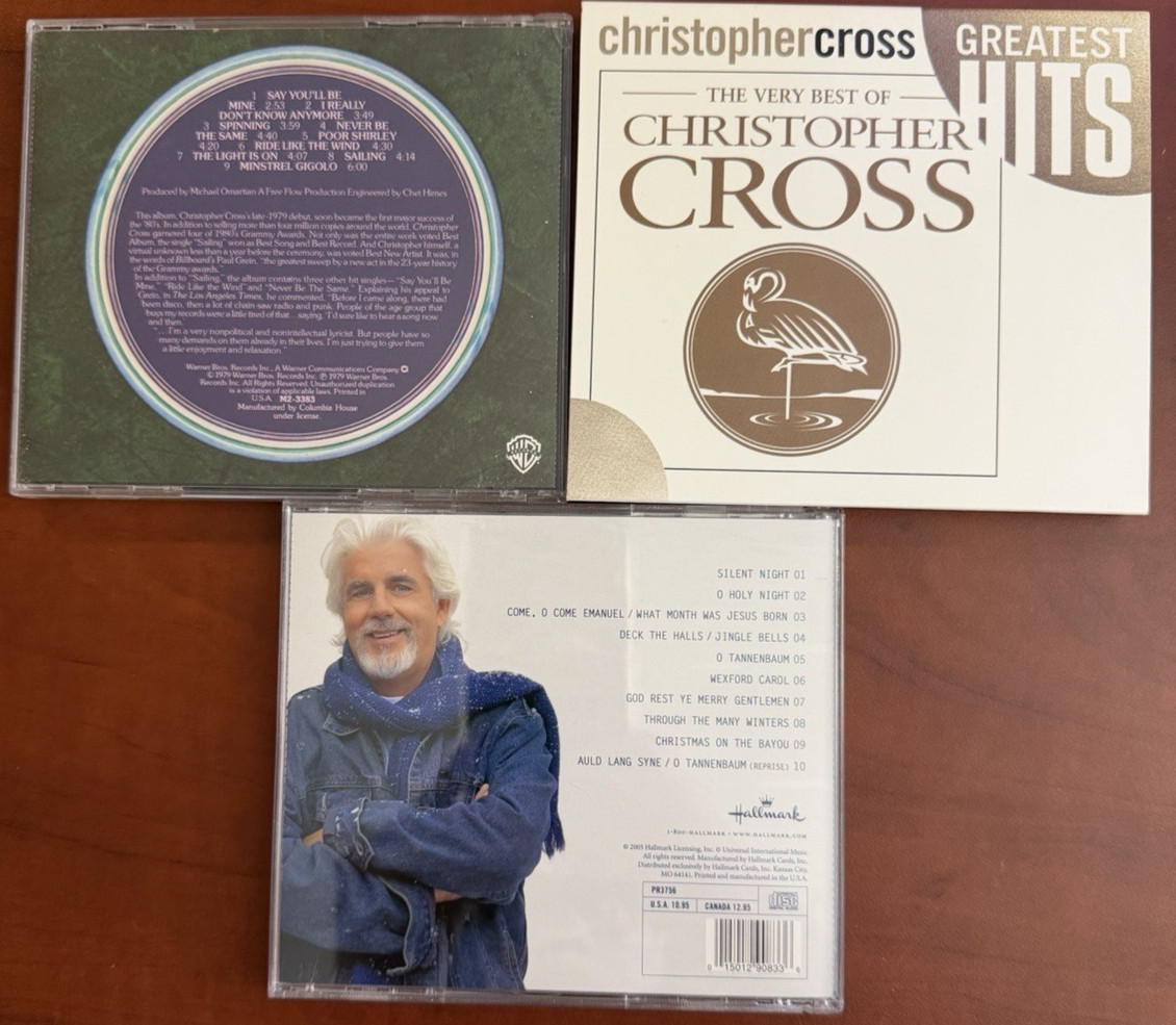 Christopher Cross & Michael McDonald CD Lot of 3 Greatest Hits Yacht Rock