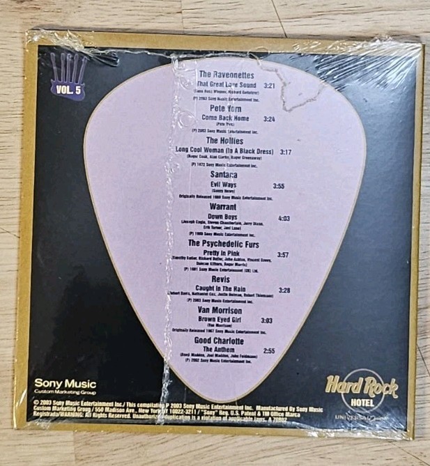 RARE Sealed Hard Rock Hotel Universal Orlando Volume Five CD Promo Sampler New