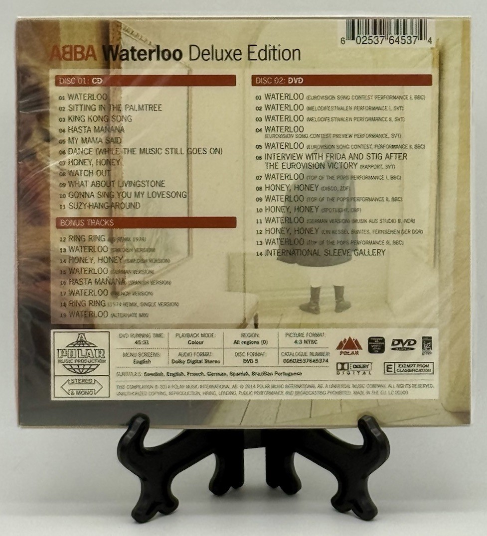 ABBA Waterloo Deluxe Edition CD & DVD Digipak 40th Anniversary Import Brand New