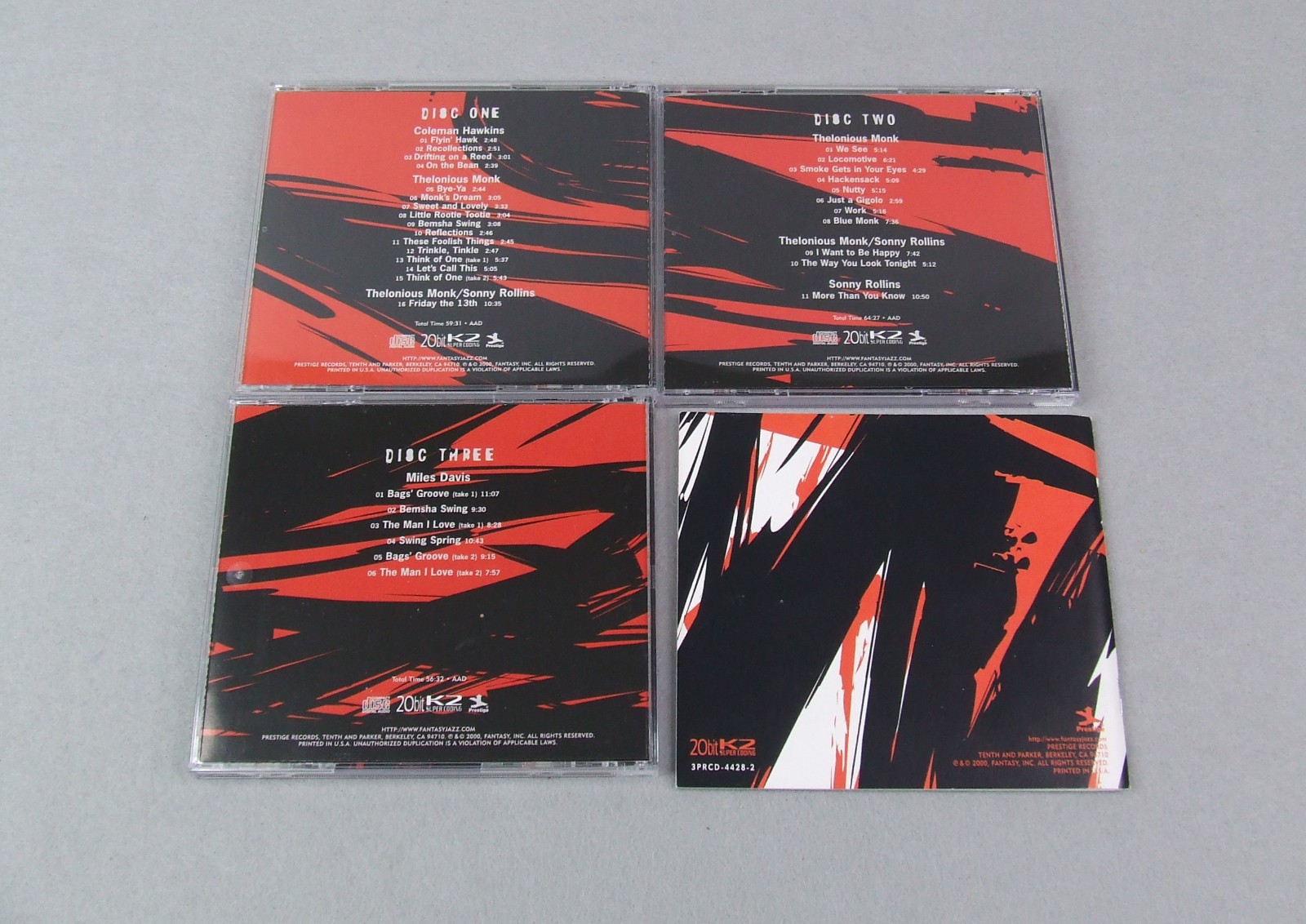 Thelonious Monk - The Complete Prestige Recordings (3 CD Box Set, 2000)