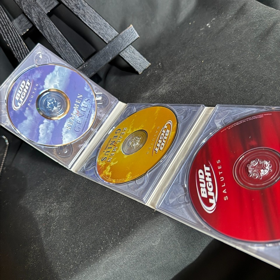Bud Light Real Men of Genius Volumes 1 2 3 3 CD Set 60 Radio Ads Comedy