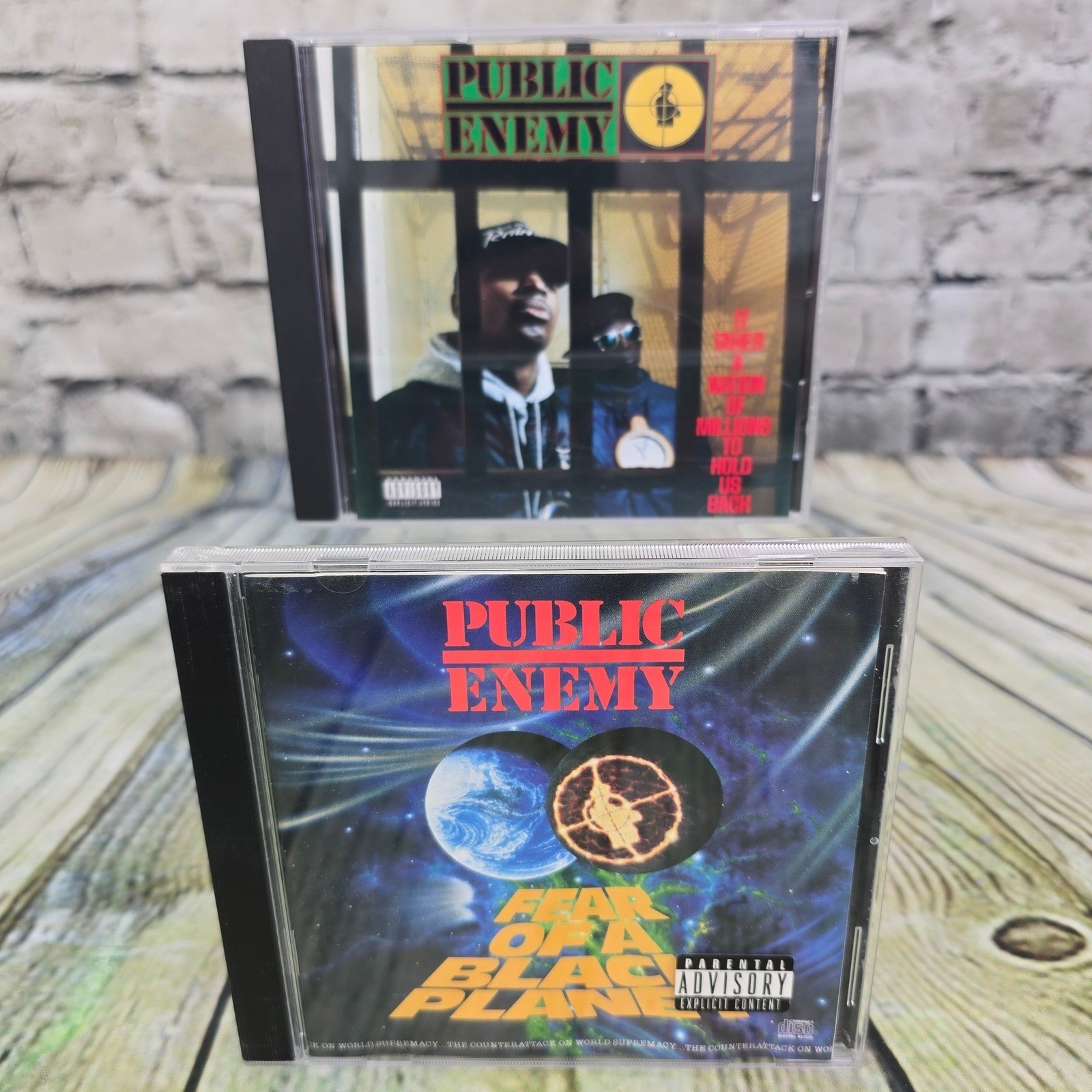 Public Enemy 2 CD Lot Nation of Millions Fear of a Black Planet Hip Hop Def Jam