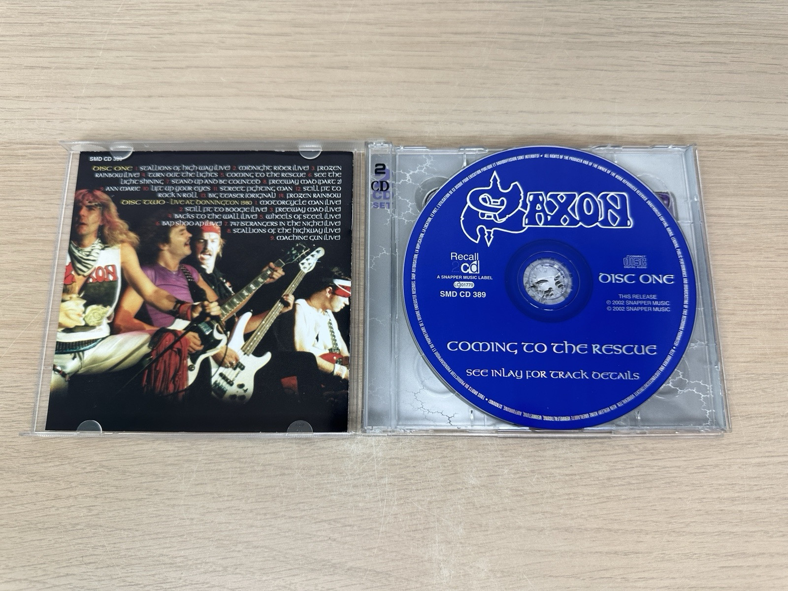 SAXON - Coming To The Rescue - 2 CD Set - UK Import - Live Recording - Snapper