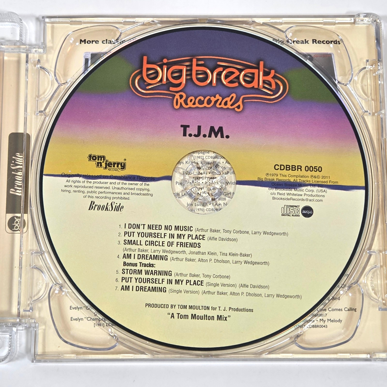 TJM Tom Moulton CD Remastered Bonus Tracks 2011 UK BBR Disco Funk Soul 1970s