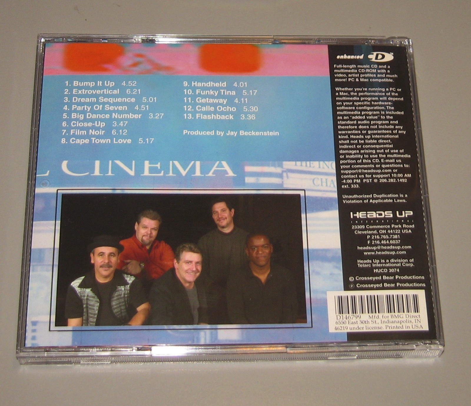 Spyro Gyra - Original Cinema [Enhanced] (CD, 2003, Heads Up International)